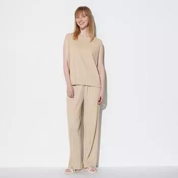 UNIQLO JAPAN Прямые брюки со складками длиной 71,5 см, можно подобрать