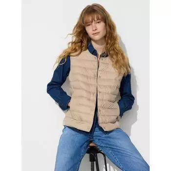 Компактный жилет Uniqlo Japan Puff Tech 01 OFF WHITE/XS