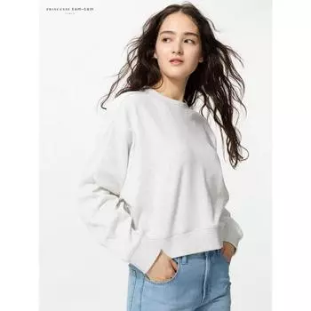 Uniqlo Japan Ribbed Sweatshirt 08 DARK GRAY/S
