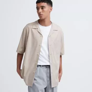UNIQLO JAPAN Рубашка с открытым воротником и короткими рукавами