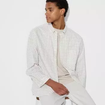 UNIQLO JAPAN широкая рубашка с длинным рукавом