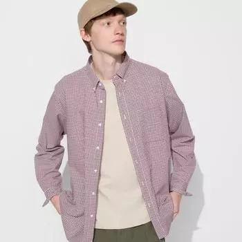UNIQLO JAPAN широкая рубашка с длинным рукавом