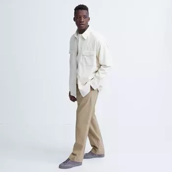 Uniqlo Japan Tuck Wide Pants Стандартная длина 70 76 см 06 GRAY/XS