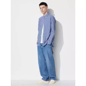 Широкие прямые джинсы Uniqlo Japan 08 DARK GRAY/27