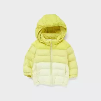 UNIQLO JAPAN Теплая стеганая моющаяся парка на молнии во всю длину