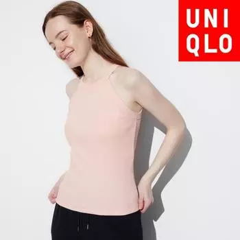 Uniqlo Japan топ-бюстгальтер с бретелью через шею 00 WHITE/XS