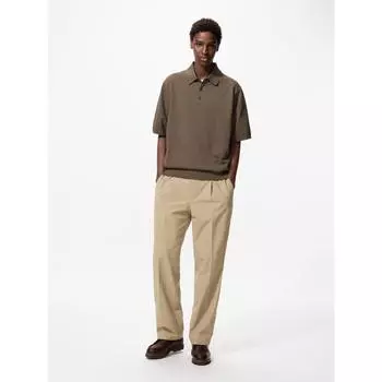 Uniqlo Japan Tuck Wide Pants Light 09 BLACK/XS