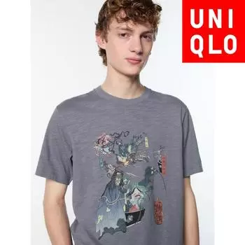 Uniqlo Japan Ukiyo E Dark Fantasy Ut 06 GRAY/S