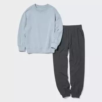 Uniqlo Япония Ультра-эластичный комплект с длинным рукавом 02 LIGHT GRAY/S