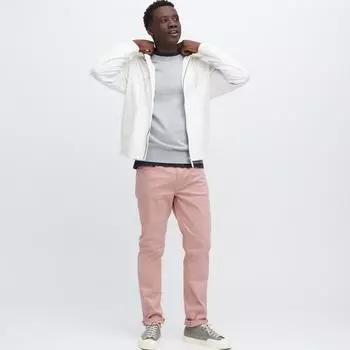 UNIQLO JAPAN Ультраэластичные цветные джинсы скинни длиной 84 см 32 BEIGE/XXL