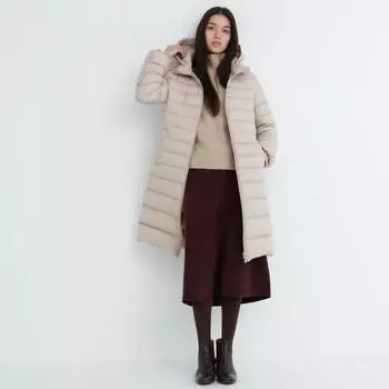 UNIQLO JAPAN Ультралегкое длинное пуховое пальто