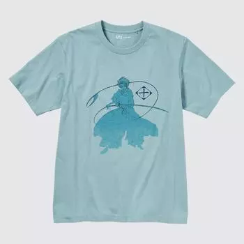UNIQLO JAPAN UT Archive BLEACH UT Футболка с рисунком, короткий рукав, стандартный крой 52 GREEN/S