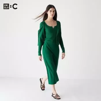 UNIQLO JAPAN узкая юбка из креп-джерси стандартной длины от 80 до 84 см