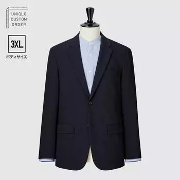 UNIQLO JAPAN Впечатляющая куртка 2WAY стрейч шерстяной размер 3XL длина 7577см длина рукава 6264см можно настроить 08 DARK GRAY/75