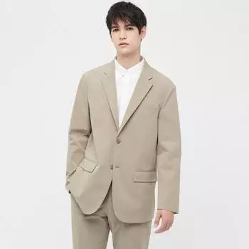 Uniqlo Япония Впечатляющая куртка 2-сторонняя эластичная шерсть, как стандартная длина рукава, можно настроить 08 DARK GRAY/XS
