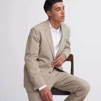 UNIQLO JAPAN Впечатляющая куртка тянущаяся в 2 стороны, похожая на хлопок, стандартная длина рукава регулируется 32 BEIGE/XS
