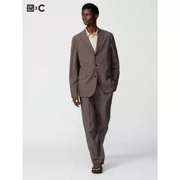 Uniqlo Japan Впечатляющие брюки Tuck 01 OFF WHITE/XS