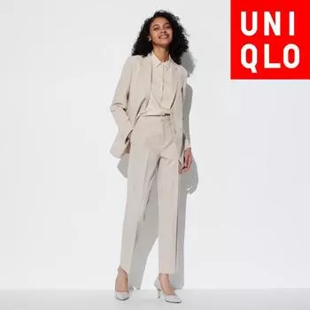Uniqlo Japan Впечатляющие узкие брюки стандартной длины 70 72 см можно настроить 09 BLACK/S