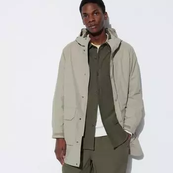UNIQLO JAPAN ветрозащитное пальто с капюшоном