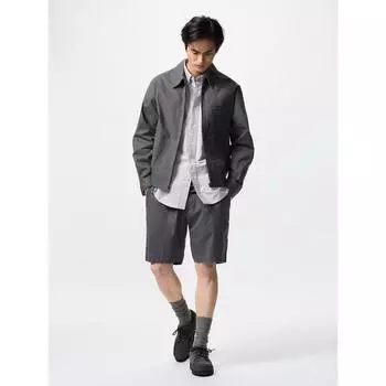 Uniqlo Эластичные легкие короткие брюки 18 WINE/UNISEX L