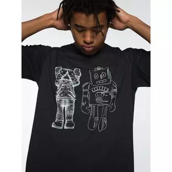 Uniqlo Kaws+ Warhol UT GraphiC Футболка с коротким рукавом C 09 BLACK/UNISEX XS