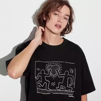 UNIQLO Keith Haring UT графический футболка с коротким рукавом A