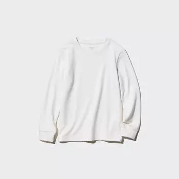 UNIQLO kids HEATTECH EXTRA WARM COTTON CREW NECK T LONG SLEEVE