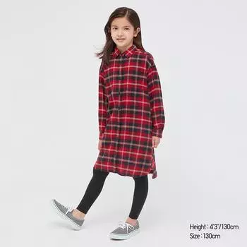 UNIQLO KIDS Леггинсы Heattech 09 BLACK/110cm