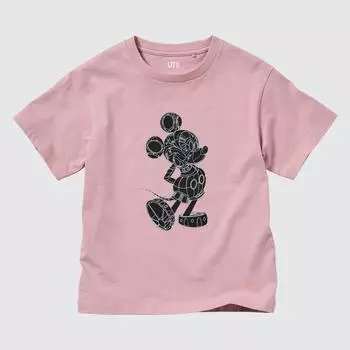 UNIQLO KIDS Микки Стенд UT (графический Т, короткий рукав)