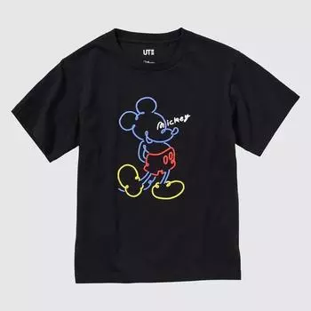 UNIQLO KIDS Микки Стенд UT (графический Т, короткий рукав)