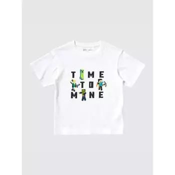 Uniqlo Kids MinecrAfT UT GrAphic T shorT Sleeve A 00 WHITE/KIDS 100