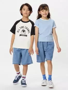 Uniqlo Kids Painter Easy Fiff Брюки Джинсовые 64 BLUE/KIDS 110