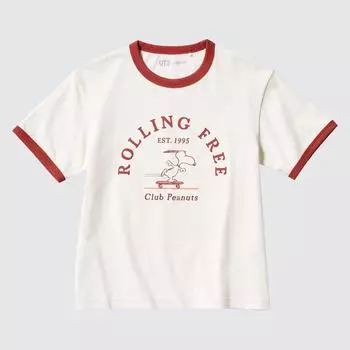 UNIQLO KIDS PEANUTS UT графическая футболка с коротким рукавом