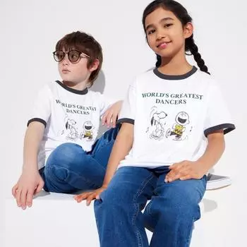 UNIQLO KIDS PEANUTS UT графическая футболка с коротким рукавом