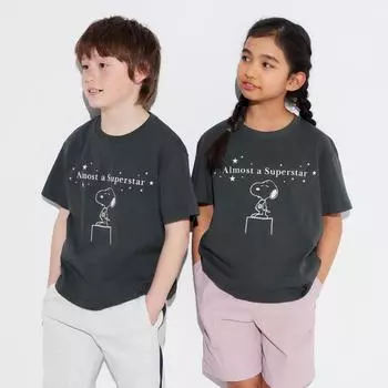 UNIQLO KIDS PEANUTS UT графическая футболка с коротким рукавом