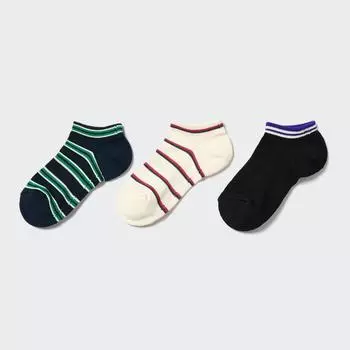 UNIQLO KIDS Short Socks 3P Border