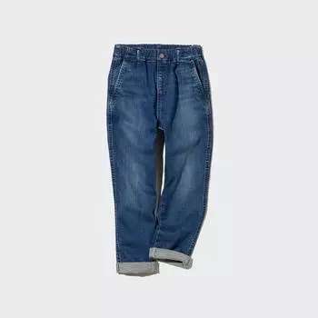 UNIQLO KIDS Ультраэластичные джинсовые зауженные брюки Blueberry/100cm