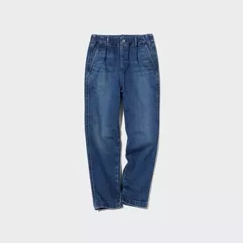 UNIQLO KIDS Ультраэластичные джинсовые зауженные брюки Blueberry/100cm