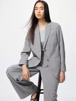 Uniqlo Куртка Kando свободного кроя 03 GRAY/XS