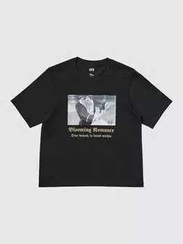 Uniqlo Mfa Timeless UT Графическая футболка с коротким рукавом C 09 BLACK/WOMEN XS