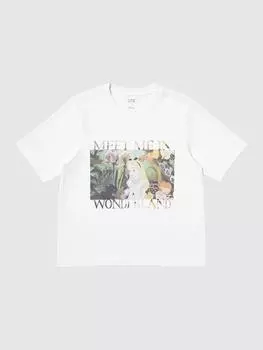 Uniqlo MfA Вневременная UT Графическая футболка с коротким рукавом A 00 WHITE/WOMEN XS