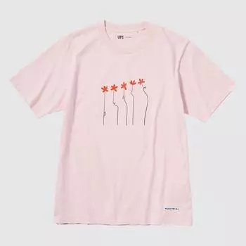UNIQLO МИР ДЛЯ ВСЕХ UT (Футболка с рисунком и коротким рукавом) ХАНА ТАДЖИМА