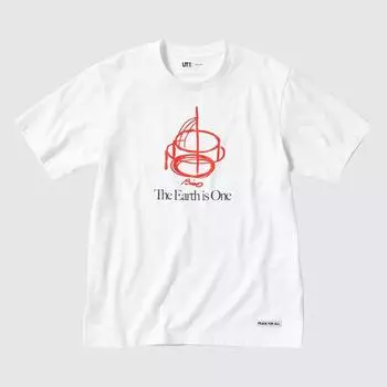 UNIQLO МИР ДЛЯ ВСЕХ UT (Футболка с рисунком и коротким рукавом) Тадао Андо