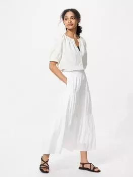 Uniqlo Многоярусная юбка 00 WHITE/WOMEN XS