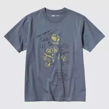 UNIQLO NY POP ART Архив UT графическая футболка с коротким рукавом Basquiat