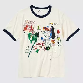 UNIQLO NY POP ART Архив UT графическая футболка с коротким рукавом Basquiat