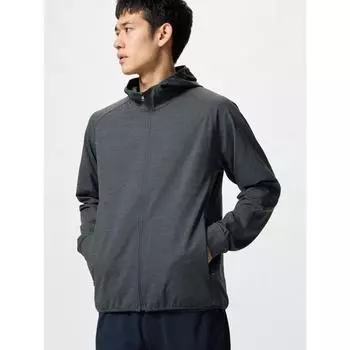 Парка Uniqlo Dry Ex с защитой от ультрафиолета на молнии 01 OFF WHITE/MEN M