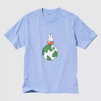 UNIQLO PEACE FOR ALL ФУТБОЛКА С КОРОТКИМ РУКАВОМ СТАНДАРТНОГО КОРОТКА Dick Bruna