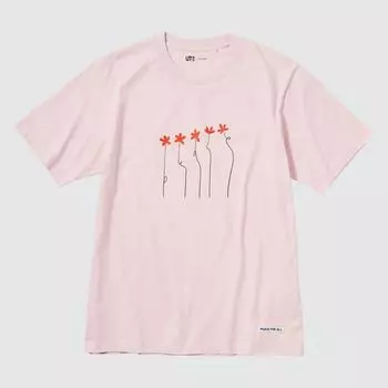 UNIQLO PEACE FOR ALL Графическая футболка с короткими рукавами стандартного кроя HANA TAJIMA