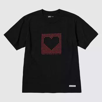 UNIQLO PEACE FOR ALL Графическая футболка с короткими рукавами, стандартный крой Rei Inamoto